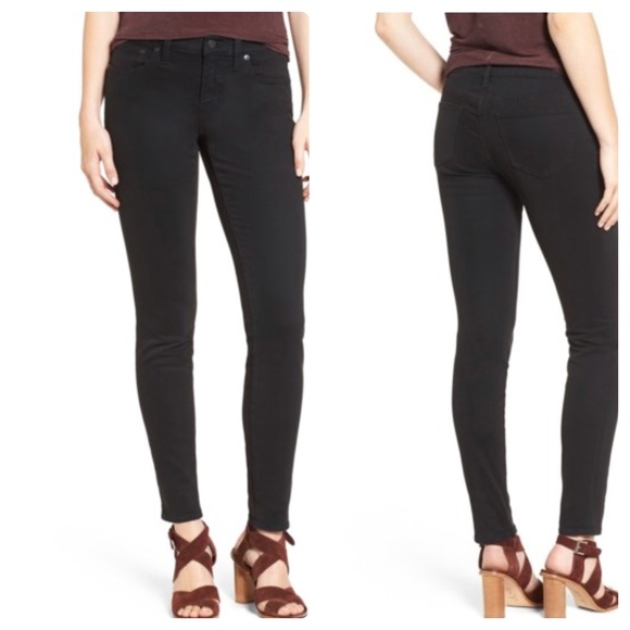 Madewell Denim - Madewell Garment Dyed Skinny Jeans Black